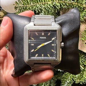 Fossil Silver Square Face Watch